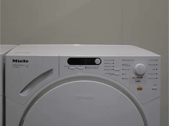 W 1713 softcare system wasmachine & miele t 7744 c softcare system droger - afbeelding 6 van  8