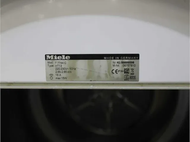W 1713 softcare system wasmachine & miele t 7744 c softcare system droger - afbeelding 8 van  8