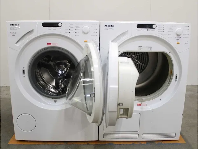 W 1713 softcare system wasmachine & miele t 7744 c softcare system droger - afbeelding 2 van  8