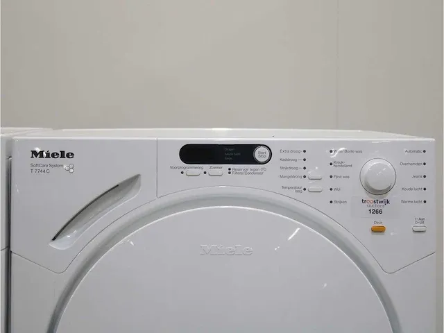 W 1713 softcare system wasmachine & miele t 7744 c softcare system droger - afbeelding 6 van  8