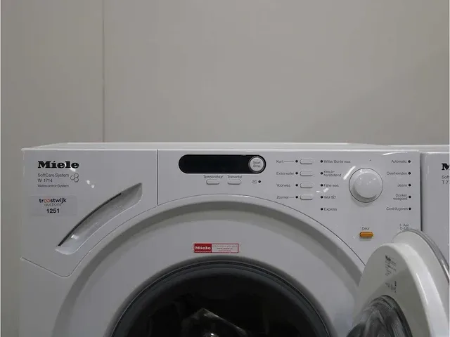 W 1714 softcare system wasmachine & miele t 7744 c softcare system droger - afbeelding 3 van  8
