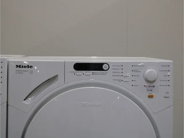W 1811 softcare system wasmachine & miele t 7744 c softcare system droger - afbeelding 6 van  8