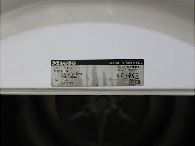 W 1811 softcare system wasmachine & miele t 7744 c softcare system droger - afbeelding 8 van  8
