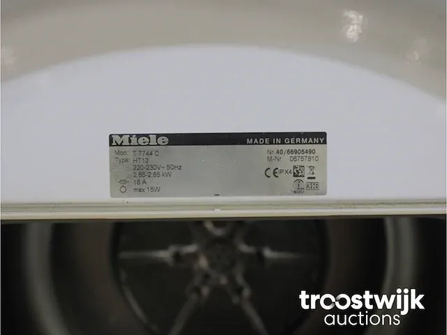 W 1812 softcare system wasmachine & miele t 7744 c softcare system droger - afbeelding 8 van  8