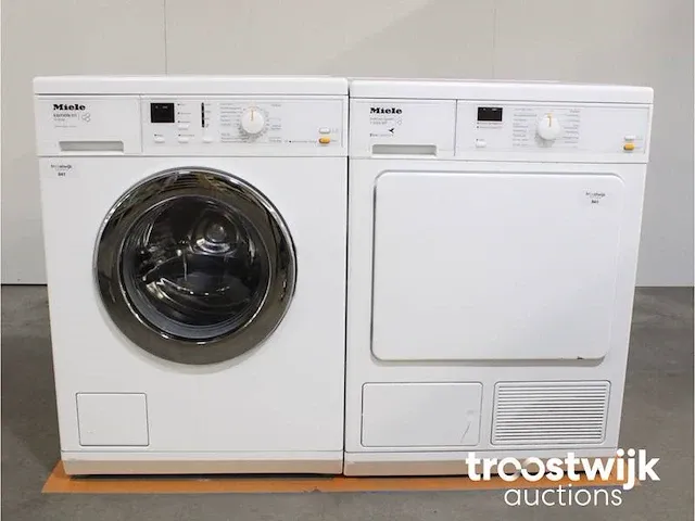 W 3164 edition 111 wasmachine & miele t 8164 wp softcare system ecocomfort droger - afbeelding 1 van  8