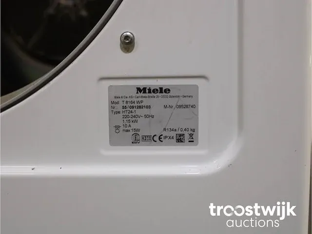 W 3164 edition 111 wasmachine & miele t 8164 wp softcare system ecocomfort droger - afbeelding 8 van  8