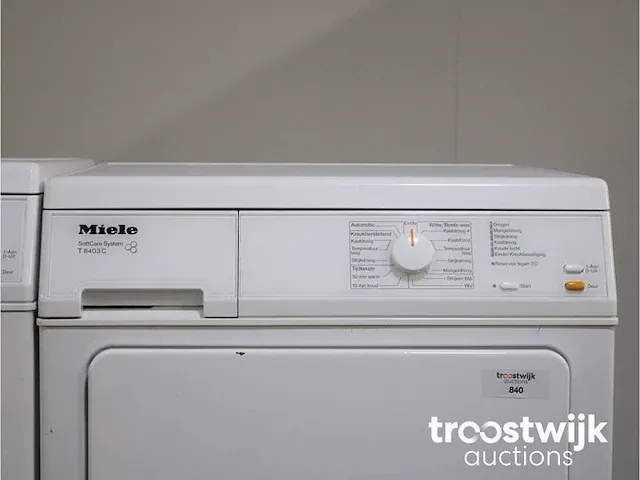 W 3203 softcare system wasmachine & miele t 8403 c softcare system droger - afbeelding 6 van  8