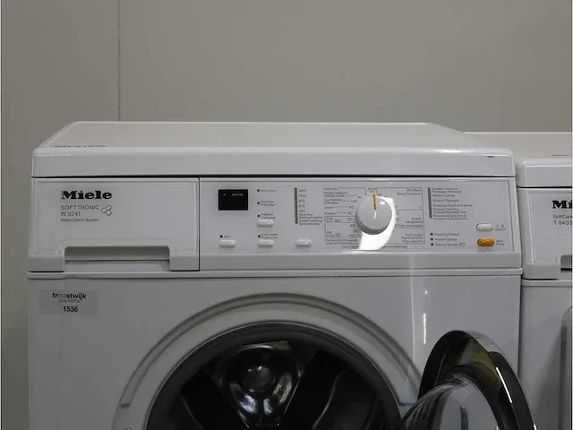 W 3241 softtronic wasmachine & miele t 8403 c softcare system droger - afbeelding 3 van  8