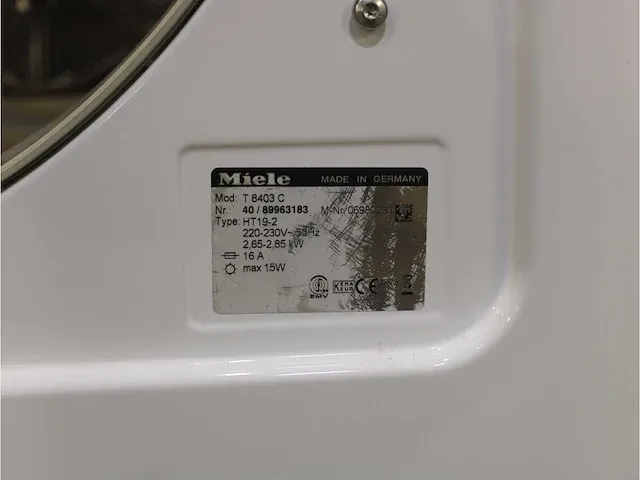 W 3241 softtronic wasmachine & miele t 8403 c softcare system droger - afbeelding 8 van  8