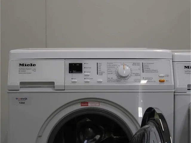 W 3365 softcare system wasmachine & miele t 8403 c softcare system droger - afbeelding 3 van  8