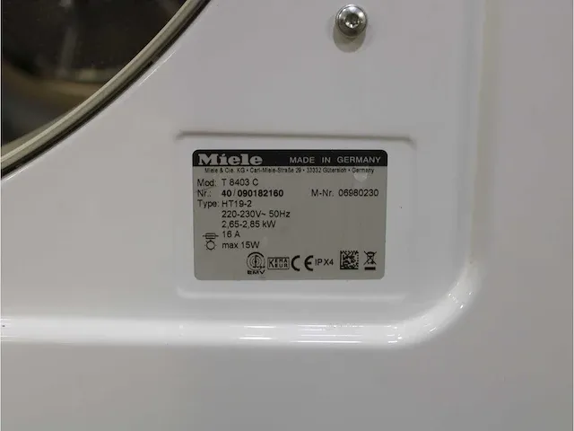 W 3365 softcare system wasmachine & miele t 8403 c softcare system droger - afbeelding 8 van  8