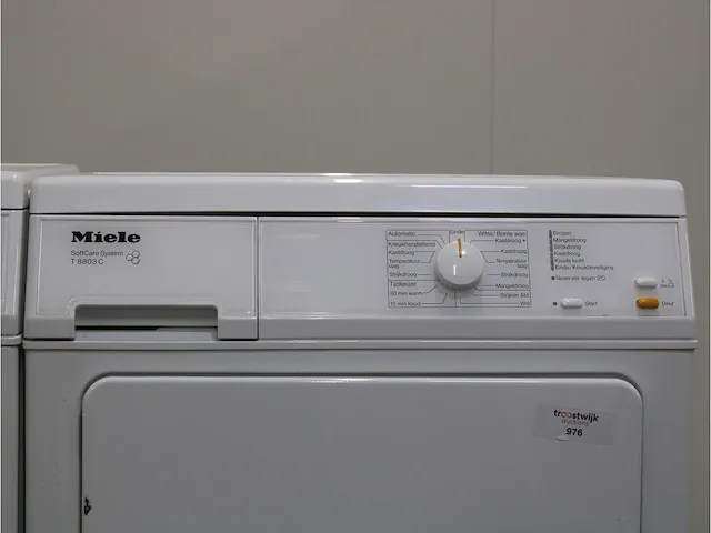 W 3371 edition 111 wasmachine & miele t 8803 c softcare system droger - afbeelding 6 van  8