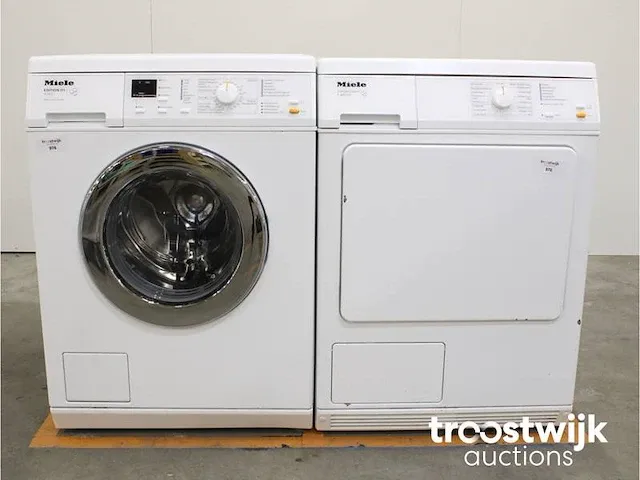 W 3371 edition 111 wasmachine & miele t 8803 c softcare system droger - afbeelding 1 van  8