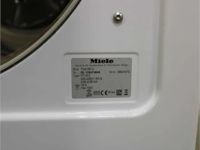 W 3371 edition 111 wasmachine & miele t 8813 c edition 111 droger - afbeelding 8 van  8
