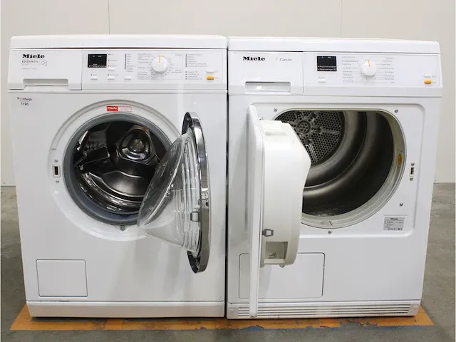 W 3371 edition 111 wasmachine & miele t classic droger - afbeelding 2 van  8