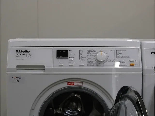 W 3371 edition 111 wasmachine & miele t classic droger - afbeelding 3 van  8