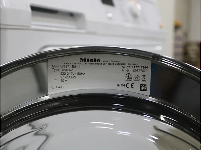 W 3371 edition 111 wasmachine & miele t classic droger - afbeelding 5 van  8