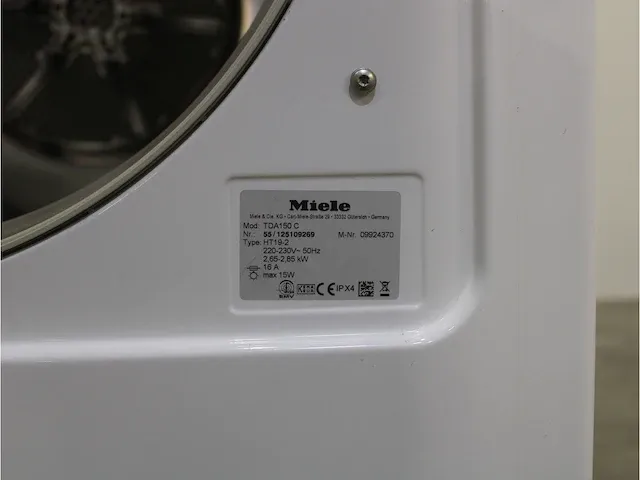 W 3371 edition 111 wasmachine & miele t classic droger - afbeelding 8 van  8