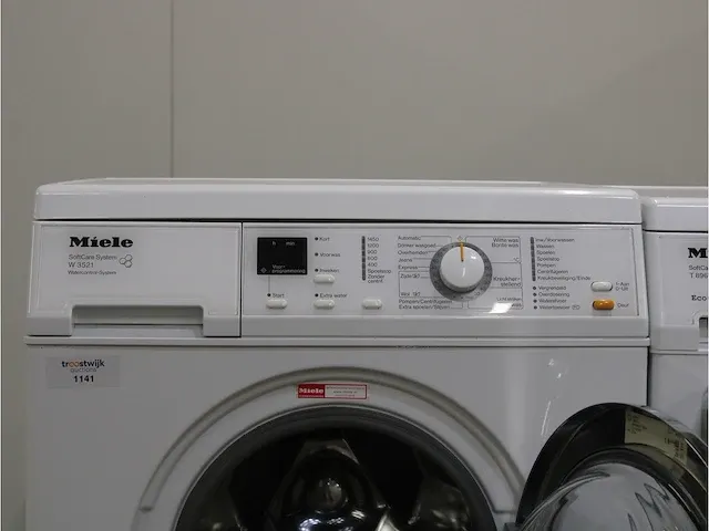 W 3521 softcare system wasmachine & miele t 8967 wp softcare system ecocomfort droger - afbeelding 3 van  8