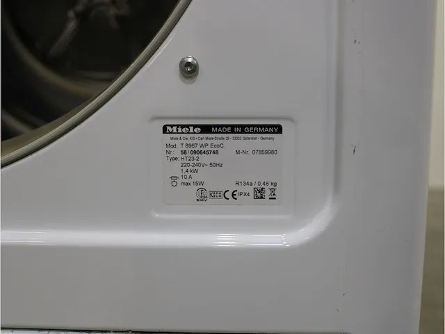 W 3521 softcare system wasmachine & miele t 8967 wp softcare system ecocomfort droger - afbeelding 8 van  8