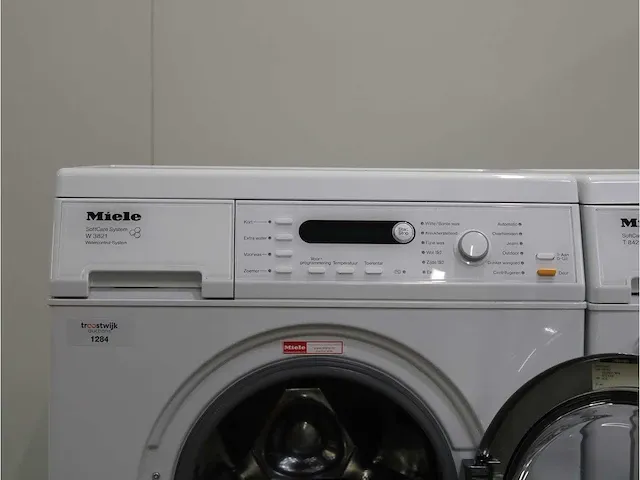 W 3821 softcare system wasmachine & miele t 8423 c softcare system droger - afbeelding 3 van  8