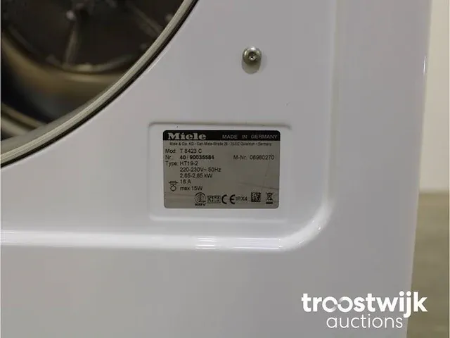 W 3821 softcare system wasmachine & miele t 8423 c softcare system droger - afbeelding 8 van  8