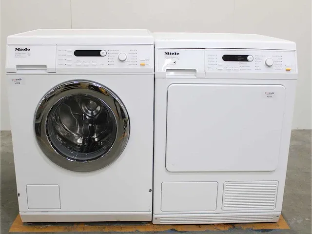 W 3821 softcare system wasmachine & miele t 8827 wp softcare system ecocomfort droger - afbeelding 1 van  8