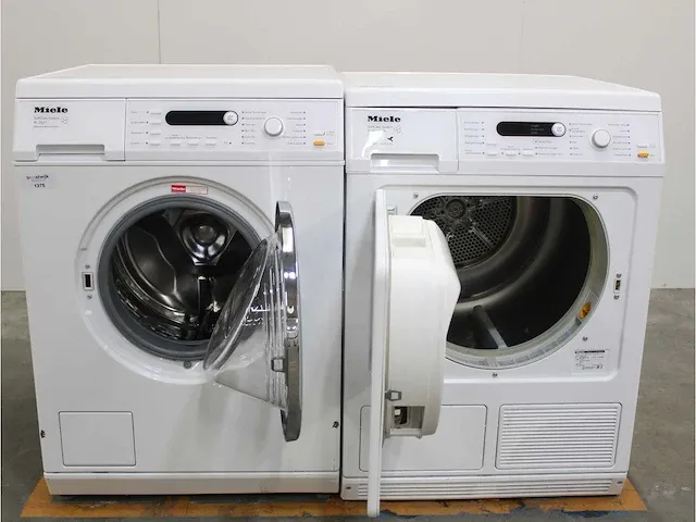 W 3821 softcare system wasmachine & miele t 8827 wp softcare system ecocomfort droger - afbeelding 2 van  8