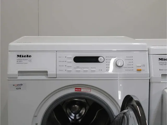 W 3821 softcare system wasmachine & miele t 8827 wp softcare system ecocomfort droger - afbeelding 3 van  8
