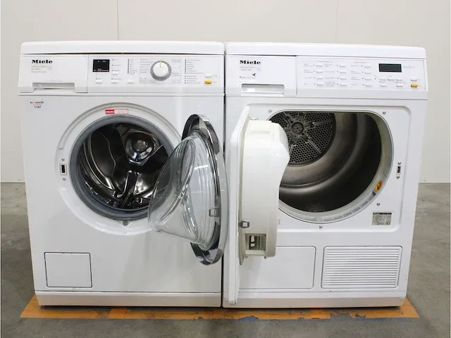 W 3821 softcare system wasmachine & miele t 8937 wp softcare system ecocomfort droger - afbeelding 2 van  8