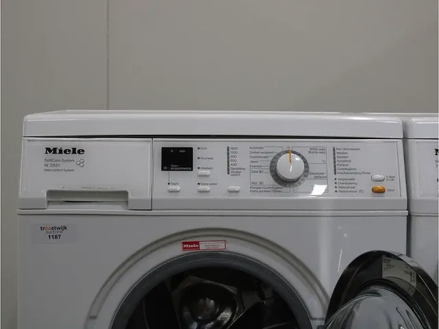 W 3821 softcare system wasmachine & miele t 8937 wp softcare system ecocomfort droger - afbeelding 3 van  8