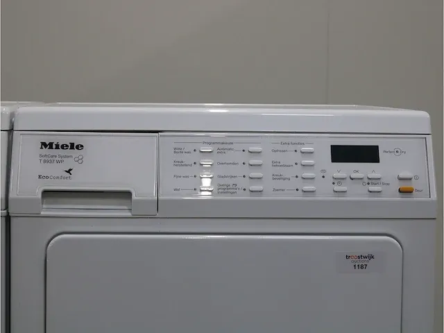W 3821 softcare system wasmachine & miele t 8937 wp softcare system ecocomfort droger - afbeelding 6 van  8