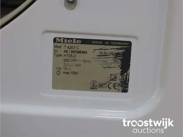 W 3833 softcare system wasmachine & miele t 4263 c softcare system droger - afbeelding 8 van  8