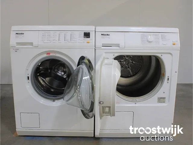 W 3833 softcare system wasmachine & miele t 8423 c softcare system droger - afbeelding 2 van  8