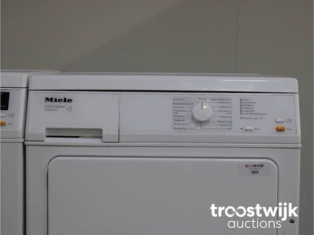 W 3833 softcare system wasmachine & miele t 8423 c softcare system droger - afbeelding 6 van  8
