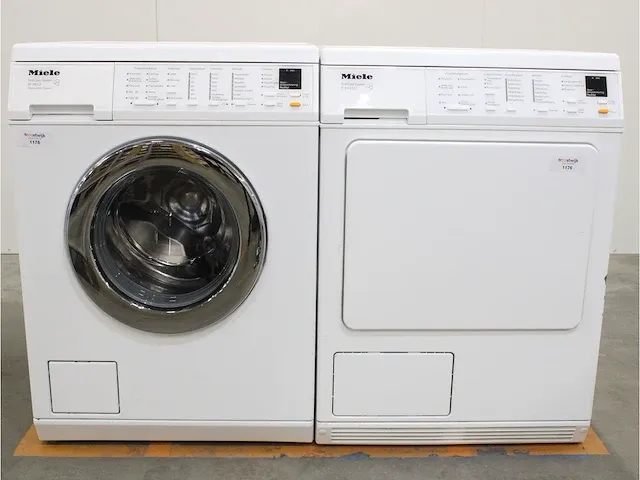 W 3833 softcare system wasmachine & miele t 8433 c softcare system droger - afbeelding 1 van  8