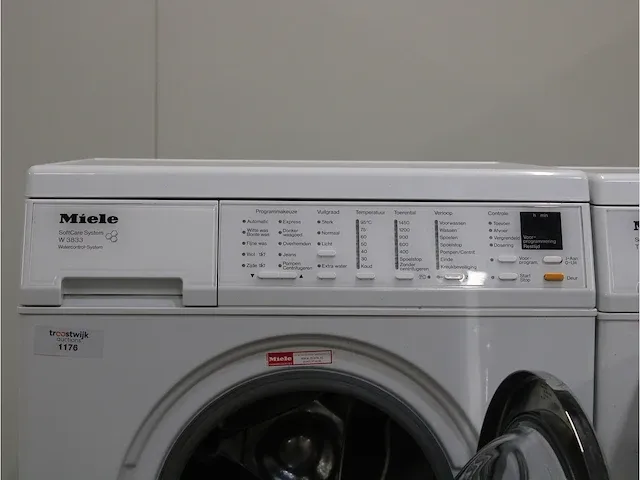 W 3833 softcare system wasmachine & miele t 8433 c softcare system droger - afbeelding 3 van  8