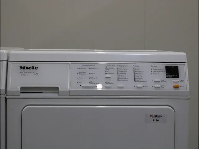 W 3833 softcare system wasmachine & miele t 8433 c softcare system droger - afbeelding 6 van  8