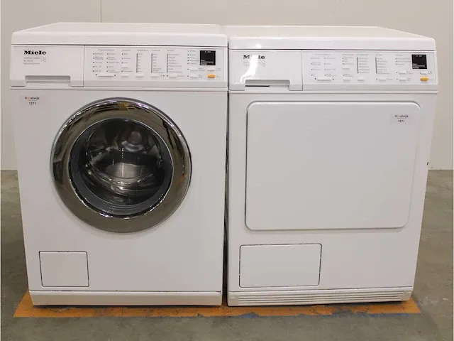 W 3833 softcare system wasmachine & miele t 8433 c softcare system droger - afbeelding 1 van  8