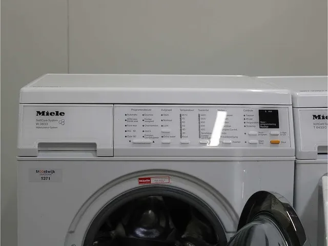 W 3833 softcare system wasmachine & miele t 8433 c softcare system droger - afbeelding 3 van  8