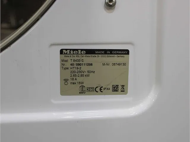 W 3833 softcare system wasmachine & miele t 8433 c softcare system droger - afbeelding 8 van  8