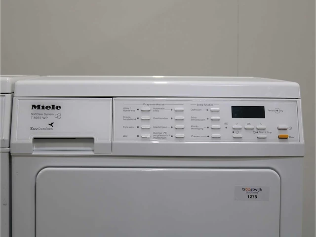 W 3833 softcare system wasmachine & miele t 8937 wp softcare system ecocomfort droger - afbeelding 6 van  8
