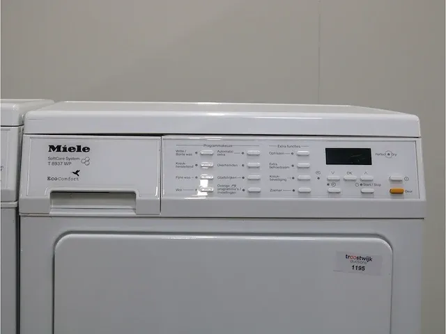 W 3933 softcare system wasmachine & miele t 8937 wp softcare system ecocomfort droger - afbeelding 6 van  8