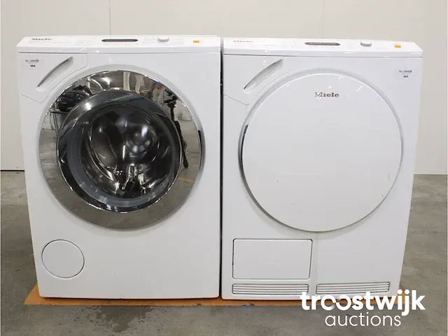 W 4146 softtronic wasmachine & miele t 9246 c softcare system droger - afbeelding 1 van  8