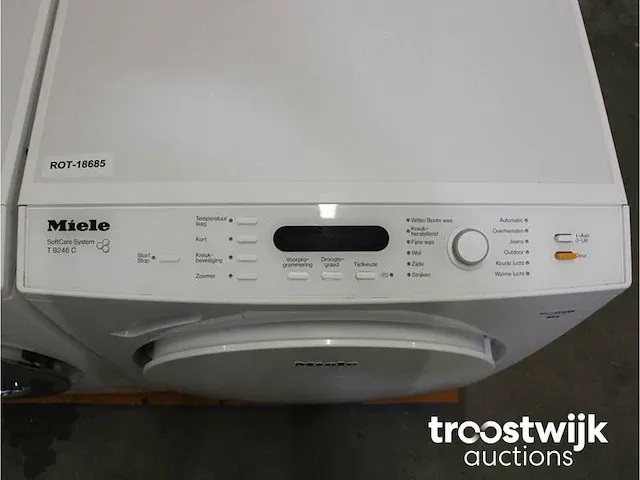 W 4146 softtronic wasmachine & miele t 9246 c softcare system droger - afbeelding 6 van  8