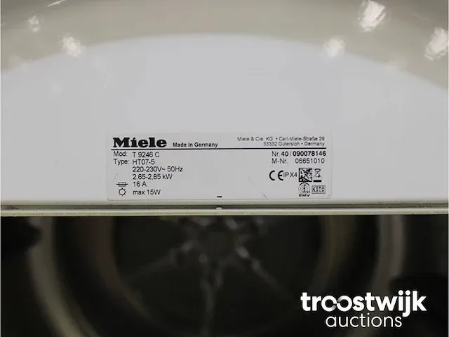 W 4146 softtronic wasmachine & miele t 9246 c softcare system droger - afbeelding 8 van  8