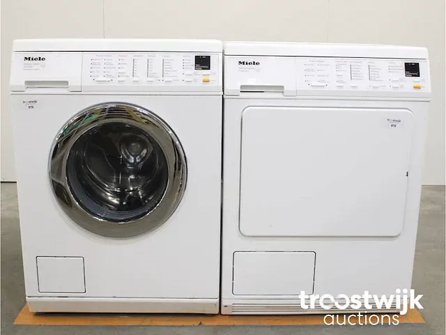 W 5345 softcare system wasmachine & miele t 8433 c softcare system droger - afbeelding 1 van  8