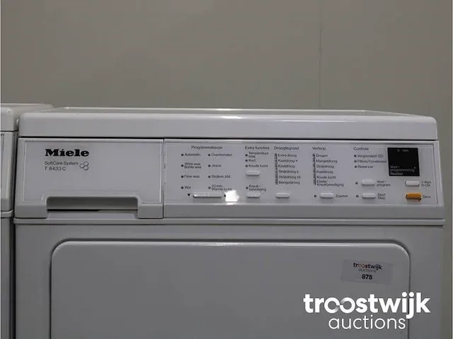 W 5345 softcare system wasmachine & miele t 8433 c softcare system droger - afbeelding 6 van  8