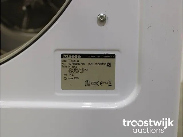 W 5345 softcare system wasmachine & miele t 8433 c softcare system droger - afbeelding 8 van  8