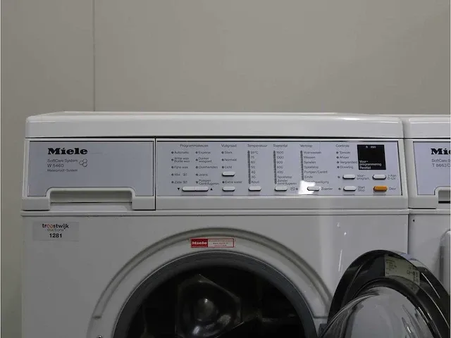 W 5460 softcare system wasmachine & miele t 8663 c softcare system droger - afbeelding 3 van  8
